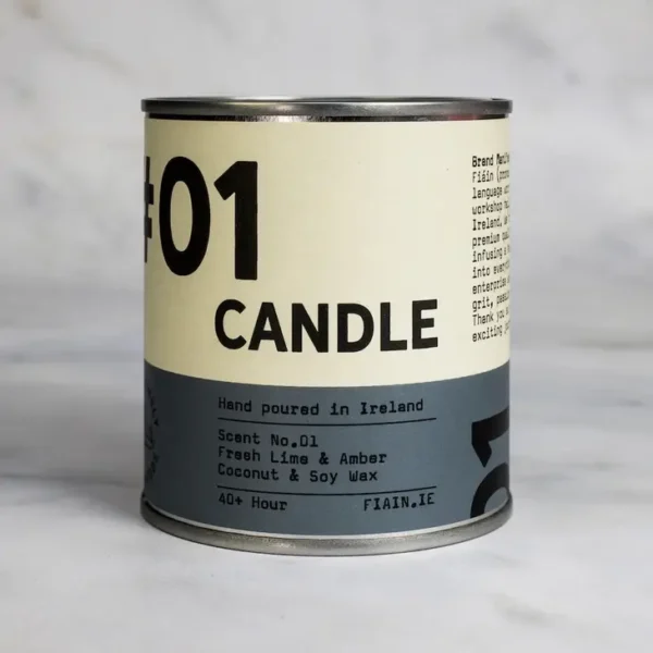 Lime & Amber Candle - Fiáin