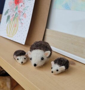 Felted Hedgehog Family - Anne Van Dorpe