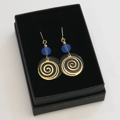 Spiral Disc Earrings - Danu - Image 4