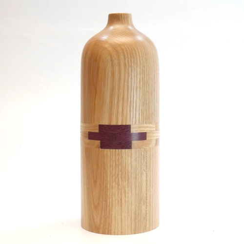 Ash Vase with Purple Heart  - EdpCreative