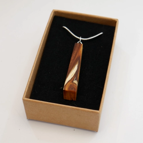 Yew Geometric Pendant Necklace