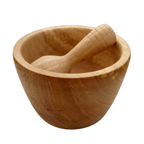 Wooden Mortar and Pestle - Image 2