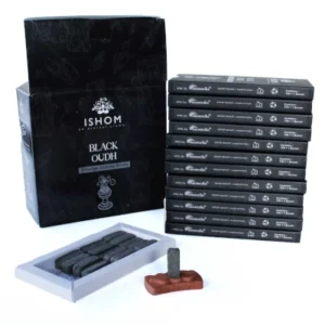 Natural Incense bricks and burner- Black Oudh