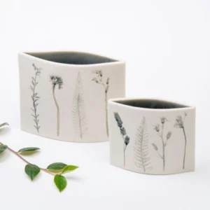 Oval Porcelain Vessels - Living Ginger