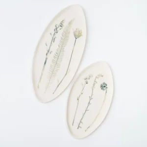 Oval Porcelain Platter - Living Ginger