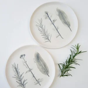 Porcelain Herb Platters - Living Ginger