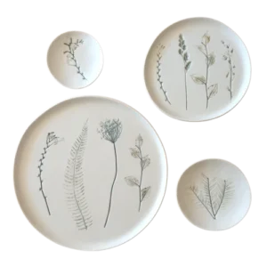 Round Porcelain Platter - Living Ginger