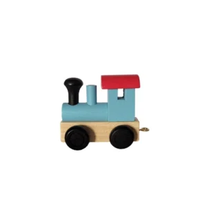 Toy Train and carriage in blue & red