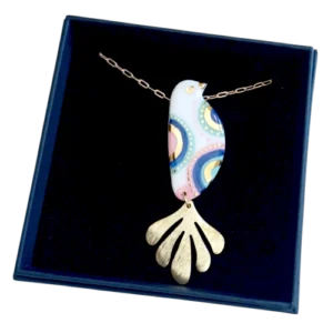 Large Bird Necklace - DANU Ceramics